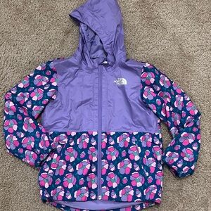 The North Face Purple and Pink Raincoat Lightweight Design